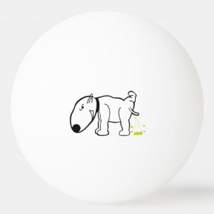 Funny Dog Peeings Ping of Beer Pong Ball