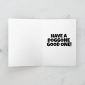 FUNNY DOG PEES BIRTHDAY KAART (Binnen)