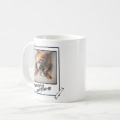 Funny Dog Photo Coffee Mok Pawsitief Cafeïnevrij (Voorkant links)