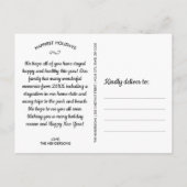 Funny Dog Photo Goodbye Hallo New Year Holiday Briefkaart (Achterkant)