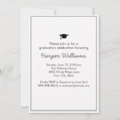 Funny Dog Photo Graduparty - Gebruik uw foto Kaart (Achterkant)