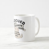 Funny  Dog Photo Rescuing Pet Koffiemok (Voorkant rechts)