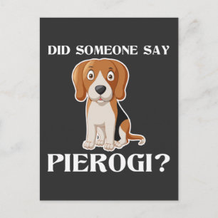 Funny Dog Pierogi Pools Voedsel Polen Cuisine Briefkaart