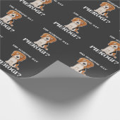 Funny Dog Pierogi Pools Voedsel Polen Cuisine Cadeaupapier (Hoek)