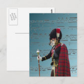 Funny dog pipe major briefkaart (Voorkant / Achterkant)