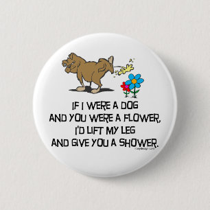 Funny Dog Poem Ronde Button 5,7 Cm