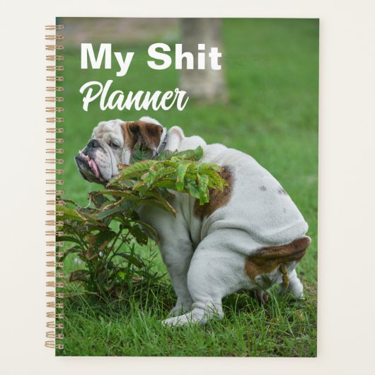 Funny Dog Pooping 2023 Planner (Voorkant)
