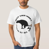 Funny Dog Pooping T-shirt (Voorkant)