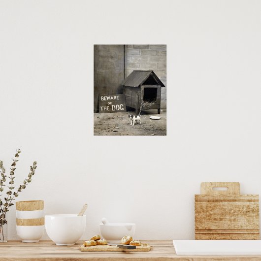 Funny Dog Poster (Keuken)