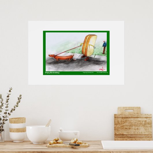 Funny Dog Poster (Keuken)