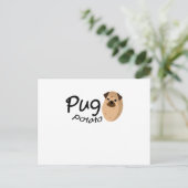 Funny Dog Pug Potato Gift Lover Pets Puppy Briefkaart (Staand voorkant)