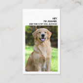 Funny Dog Pun Dating Visitekaartjes Contactkaartje (Voorkant)