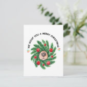 Funny Dog Pun Schattige Kerst Hondenliefhebber Feestdagenkaart (Staand voorkant)