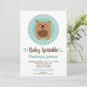 Funny Dog Puppy Baby Sprinkle Invitation Neutral Kaart (Staand voorkant)