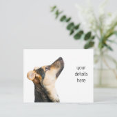 Funny dog puppy briefkaart (Staand voorkant)