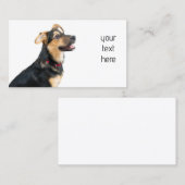 Funny dog puppy visitekaartje (Voorkant / Achterkant)