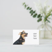 Funny dog puppy visitekaartje (Staand voorkant)