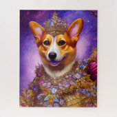 Funny Dog Puzzle | Corgi Queen Legpuzzel (Verticaal)