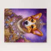 Funny Dog Puzzle | Corgi Queen Legpuzzel (Horizontaal)