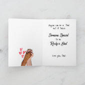 Funny dog Quote Fathers Dag Aangepaste foto Kleuri Bedankkaart (Binnen)