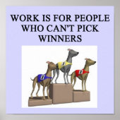 FUNNY DOG RACING JOKE POSTER (Voorkant)