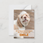 Funny Dog Real Estate Pop door Notitiekaartje (Voorkant)