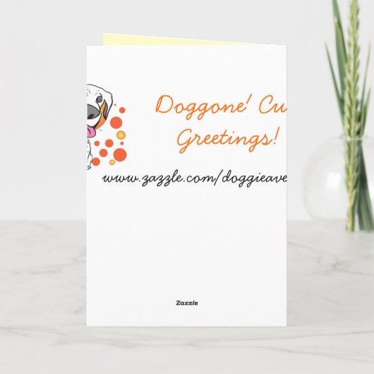 Funny Dog Retirement Kaart (Achterkant)