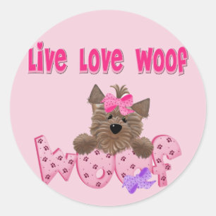 Funny Dog Ronde Sticker