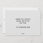 Funny Dog Ruff Jaar 2020 Feestdagenkaart (Achterkant)