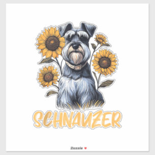 Funny Dog Schnauzer Sticker