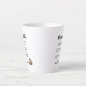 Funny Dog Sitter Hartelijk dank voor de foto van d Latte Mok (Voorkant)