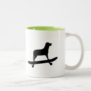 Funny Dog Skateboarding Mok