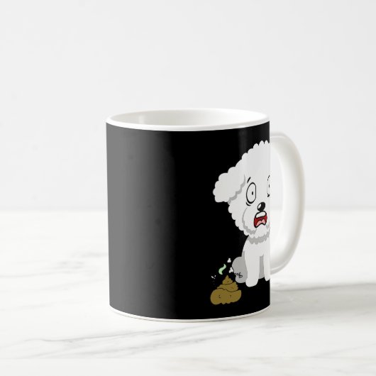 Funny Dog Smells Stinky O O  Koffiemok (Voorkant rechts)