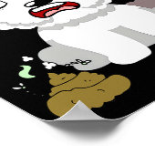 Funny Dog Smells Stinky O O Poster (Hoek)