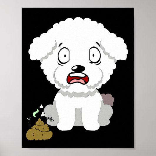 Funny Dog Smells Stinky O O Poster (Voorkant)