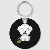 Funny Dog Smells Stinky O O  Sleutelhanger (Voorkant)