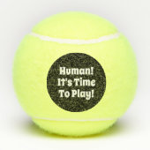Funny Dog Speelgoed Quote Tennis Ball Tennisballen (Achterkant)