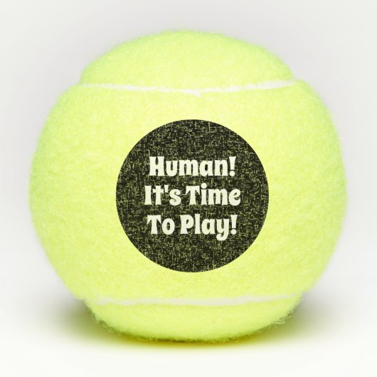 Funny Dog Speelgoed Quote Tennis Ball Tennisballen (Voorkant)
