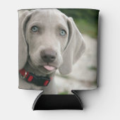 Funny Dog Sticking Tongue Foto Blikjeskoeler (Voorkant)