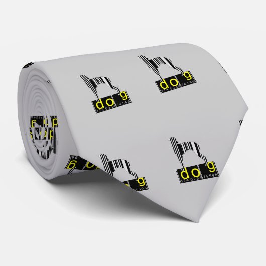 Funny dog - Stropdas (Opgerold)