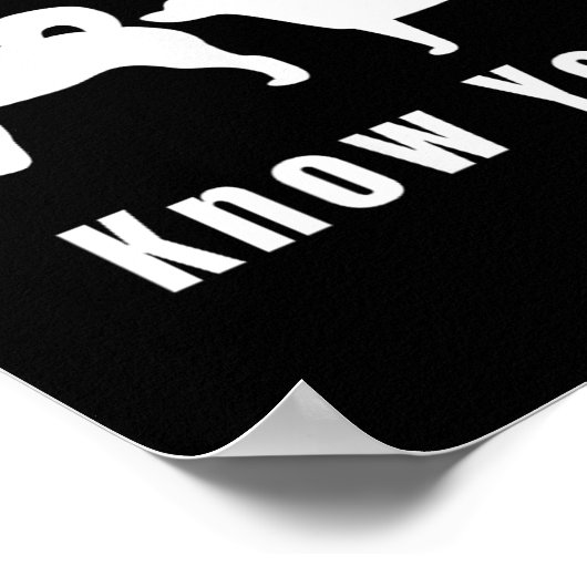 Funny Dog T _ Excuse Me, Do I Know You _ Gift  Poster (Hoek)