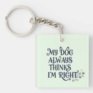 Funny Dog Text Sleutelhanger