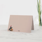 Funny dog themed Christmas card Kaart (Achterkant)
