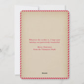 Funny Dog Themed Pet Photo Christmas Feestdagenkaart (Achterkant)