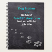 Funny Dog Trainer Freakin' Geweldige wonderwerker Planner (Voorkant)