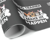 Funny Dog Trainer Humor Puppy Education Cadeaupapier (Rol Hoek)