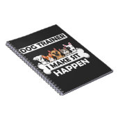 Funny Dog Trainer Humor Puppy Education Notitieboek (Rechterzijde)