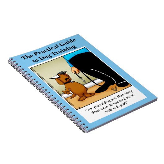 Funny Dog Training Humor Notitieboek (Rechterzijde)