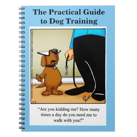 Funny Dog Training Humor Notitieboek (Voorkant)