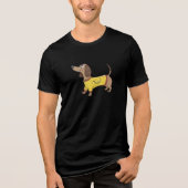 Funny dog Tri-Blend shirt (Voorkant)